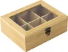 HI Teebox/Box - 6 Facher - Bambusholz - 21 x 17 x 8 cm Produktbild-Vorschau 4