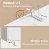 Waschbeckenunterschrank, Badezimmerschrank mit 4 Schubladen Produktbild-Vorschau 5