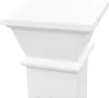 A close-up view of the top section of a white column plant stand. Náhľad obrázku produktu