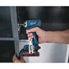 A person is using a Bosch cordless drill to attach a hinge to a metal cabinet. Náhled obrázku produktu