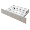 A bed frame with a tufted headboard and a wire mattress support. Podgląd zdjęcia produktu