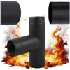 Raccordo a T 90° Ø 130 mm Nero per Stufa – T di Scarico per Anteprima dell’immagine prodotto 1