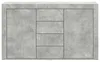 vidaXL Komoda Betonová šedá 120 x 36 x 69 cm Dřevěný Náhled obrázku produktu 5
