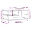 vidaXL Stolik kawowy dąb sonoma 90x49x40 cm materiał Podgląd zdjęcia produktu 8