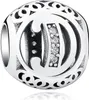 PANDACHARMS Kugel Buchstabe D Charm , 925er Sterling Produktbild-Vorschau 1