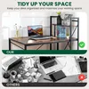 xDays Schreibtisch 120x60 cm mit Regal – Computertisch im Produktbild-Vorschau 4