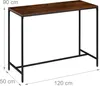 Set da bar Relaxdays, 3 pezzi, bancone con sgabelli, tavolo Anteprima dell’immagine prodotto 4
