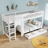 Flieks stapelbed 90x200 cm met lades, hoogslaper met Productafbeelding-voorbeeld 3