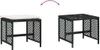 vidaXL Gartenhocker mit Kissen 4 Stk. Schwarz 41x41x36 cm Produktbild-Vorschau 7