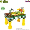 A John Deere farm-themed play table with toy animals and vehicles. Produktbild-Vorschau