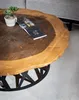 Design Couchtisch Luxus Rund Form Metall Elegantes Produktbild-Vorschau 3