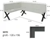Eckbank Akiko Metal X-128x196-Links-Inari28- Produktbild-Vorschau 3