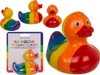 OOTB Regenbogen Quietsche-Ente Pride ca. 10 cm Produktbild-Vorschau 2