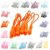 10 Zipper Schlaufen für Reißverschlüsse orange Produktbild-Vorschau