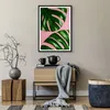 Gerahmtes Poster - Schwarzer Rahmen - Monstera Blatt Rosa - Produktbild-Vorschau 7