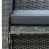 The Living Store 2-Sitzer-Gartensofa mit Polstern Grau Poly Produktbild-Vorschau 4