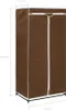vidaXL Armadio marrone 75×50×160 cm Anteprima dell’immagine prodotto 10