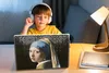 MuchoWow® Laptop Aufkleber Sticker Cover Kunst - Mädchen Produktbild-Vorschau 3