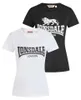 Lonsdale London T-Shirt Damen COMBE DOUBLE PACK schwarz S Produktbild-Vorschau 6