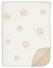 Cawö Decke We Love Dogs Paws Pfoten Natur Beige (150x200cm) Produktbild-Vorschau 1
