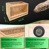 ITA Holz Terrarium 100х60х60 cm mit Offenem Dach & Produktbild-Vorschau 3