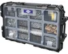 A black industrial organizer case filled with various hardware like screws, nuts, and washers. Náhled obrázku produktu