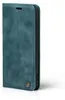 A teal flip-style phone case is shown against a white background. Produktbild-Vorschau