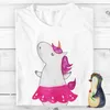 Mr. & Mrs. Panda Tshirt Einhorn Ballerina - Weiß - Produktbild-Vorschau 3