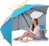 Jayseuw Strandschirm Sonnenschirm 210cm UV Schutz 50+ Produktbild-Vorschau 8