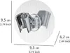A close-up of a shower head holder with dimensions indicated. Anteprima dell’immagine prodotto