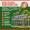 A greenhouse with text highlighting its features. Náhled obrázku produktu
