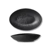 Wilmax Ovale Schale Schwarz 19 x 15 x 6 cm Porzellan Produktbild-Vorschau 1