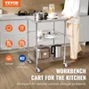 Wózek kuchenny ze stali nierdzewnej VEVOR, 3-poziomowy Podgląd zdjęcia produktu 2