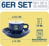 Espressotassen mit Ständer 6er Set inkl. Untertassen - Produktbild-Vorschau 3
