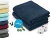 2er Set Badetücher 100x150 cm, 100% Baumwolle, dunkelblau Produktbild-Vorschau 1