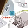 Befestigungsklammer für Wandpaneele Stahlklammern 4mm KIT Produktbild-Vorschau 1