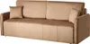 BELIANI Schlafsofa Hellbraun Samtstoff 3-Sitzer Gepolstert Produktbild-Vorschau 5
