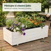 IvoQ dřevěný venkovní květináč - velký obdélníkový truhlík Náhled obrázku produktu 7