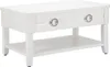 Table Basse Shine 90 X 60 X 47 Cm En Bois Blanc - Table Voir les images du produit 1