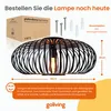 Goliving Deckenleuchte - E27 - Metall - Bambusoptik - Ø 40 Produktbild-Vorschau 7