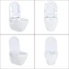 Creavit Hänge WC Set Weiß spülrandlos mit Edelstahl Bidet, Produktbild-Vorschau 5
