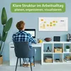 banjado Magnettafel weiß 78x37cm groß Magnetwand aus Metall Produktbild-Vorschau 4