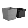 A gray planter and a black insert are shown against a white background. Náhled obrázku produktu