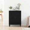 vidaXL Sideboard Schwarz Eichen-Optik 69,5 x 34 x 90 cm Produktbild-Vorschau 3
