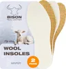 BISON Lammfell Einlegesohlen – 2 Paar, Warme & Rutschfeste Produktbild-Vorschau 1