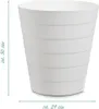 A white trash can with measurement indicators. Podgląd zdjęcia produktu