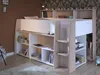 Parisot Lucas Hochbett 90x200 – Weiß/Eiche Nachbildung Produktbild-Vorschau 24