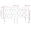 vidaXL LED Kopfteil Schwarz 183x16x118/128 cm Samt Produktbild-Vorschau 6