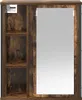 A bathroom wall cabinet with a mirror and open shelves. Náhled obrázku produktu