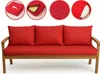 Gartenkissen Set Rot – 150x50 + 3x50x56 cm Gartenkissen für Produktbild-Vorschau 2